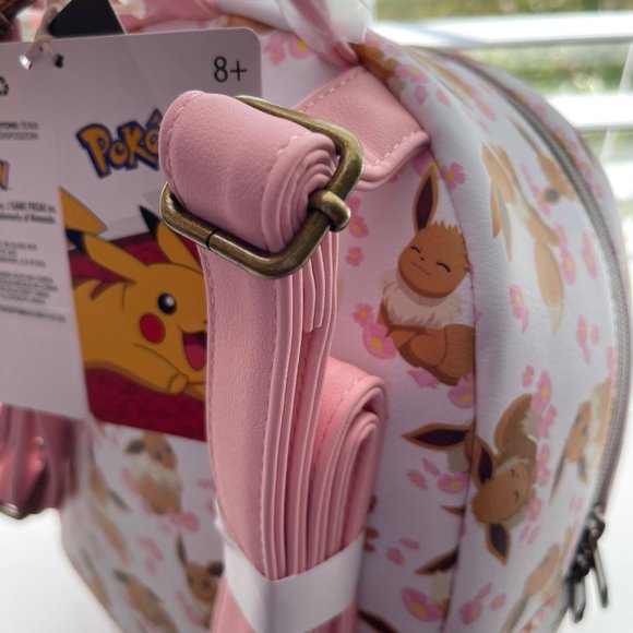 Loungefly Pokemon Eevee Sakura Mini Backpack and Cardholder Set - Picture 10 of 16
